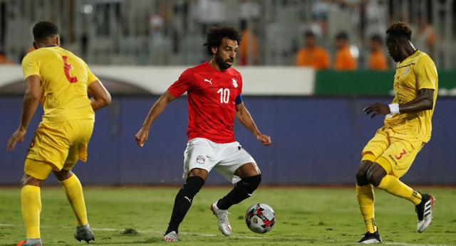محمد صلاح نجم المنتخب المصري لكرة القدم صورة من أرشيف
