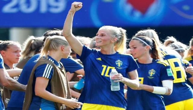 المنتخب السويدي يكتفي بالمركز الثالث في كأس العالم لكرة القدم للسيدات،