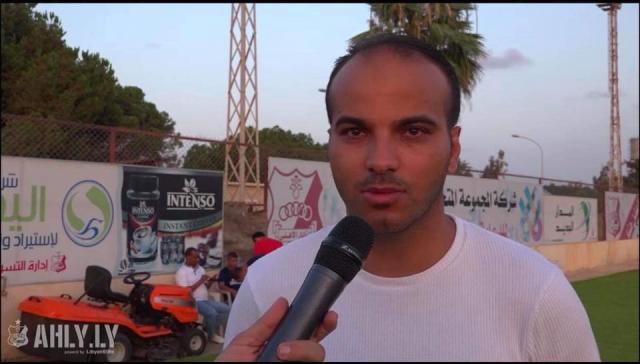  معتز بن عامر المدير الرياضي بالنادي الأهلي بنغازي
