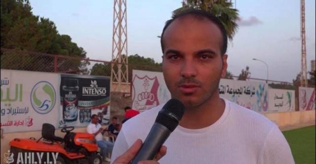  المدير الرياضي بقطاع كرة القدم بالنادي الأهلي بنغازي معتز بن عامر