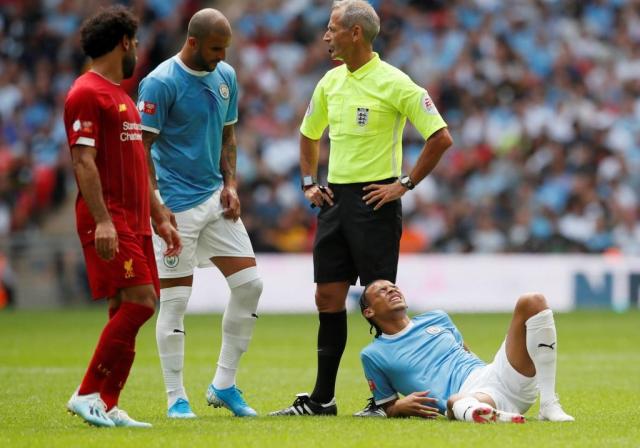 إصابة ساني أمام ليفربول الإنجليزي في كأس الدرع الخيرية