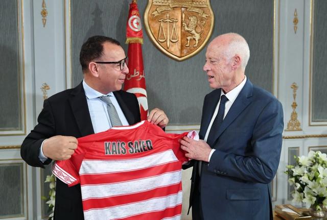 قيس سعيّد -الرئيس التونسي - نادي الإفريقي-عبد السلام اليونسي