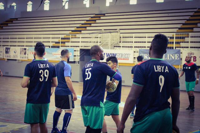 جانب من تدربيات منتخب ليبيا لكرة اليد بمدنية نابل -تونس 
