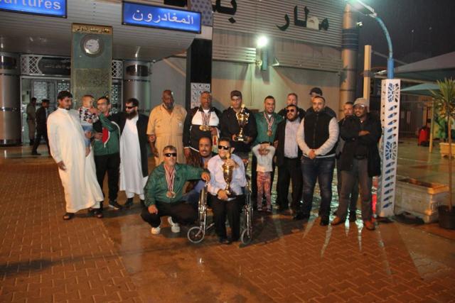 منتخب ليبيا للقوة البدنية يعود إلى أرض الوطن
