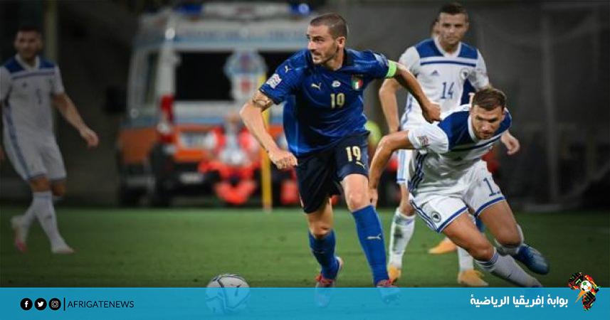  صورة من مباراة إيطاليا والبوسنة 1-1