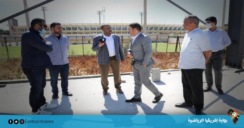 وزير الرياضية الليبي يقف على متطلبات نادي حطين بالتميمي