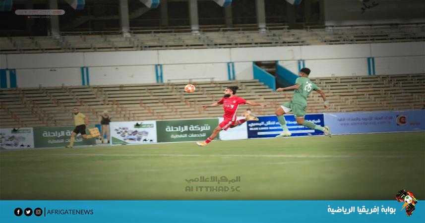 صورة من مباراة الأهلي طرابلس والاتحاد 0-0