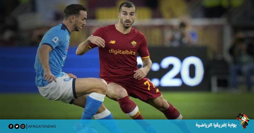 صورة من مباراة روما ونابولي 0-0