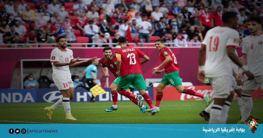 المغرب تسحق الأردن بثلاثية وتؤمن تأهلها في كأس العرب 