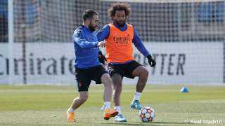 ريال مدريد يكمل آخر جلسة تدريبية قبل السفر إلى لندن
