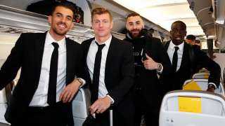 بعثة ريال مدريد تتوجه إلى لندن لمواجهة تشيلسي (فيديو)